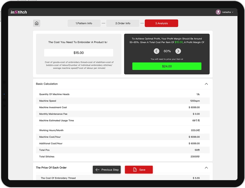Cost Calculator software
