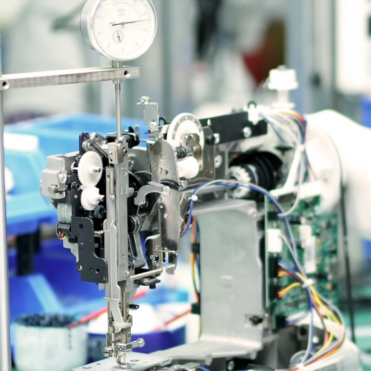 Debugging small cell modules inside EOC05 embroidery machine.