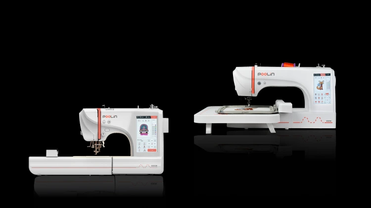 Home embroidery machine and electronic control system display Home embroidery machine
